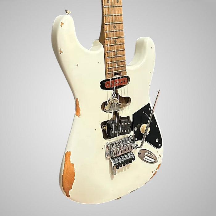 EVH Frankenstein "Frankie" Relic Electric Guitar - White