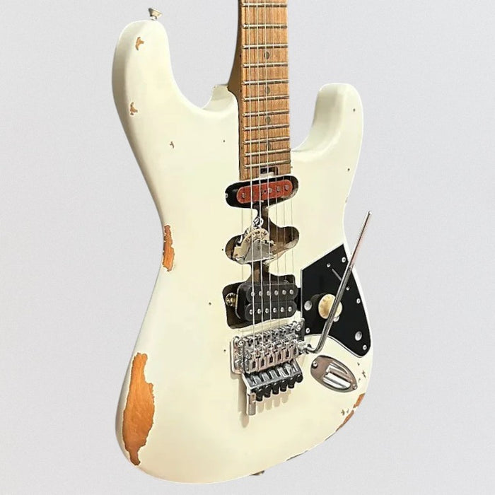 EVH Frankenstein "Frankie" Relic Electric Guitar - White