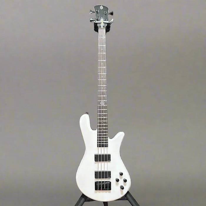 Spector NS Ethos 4 Four-String Electric Bass Guitar w/ Bag - White
