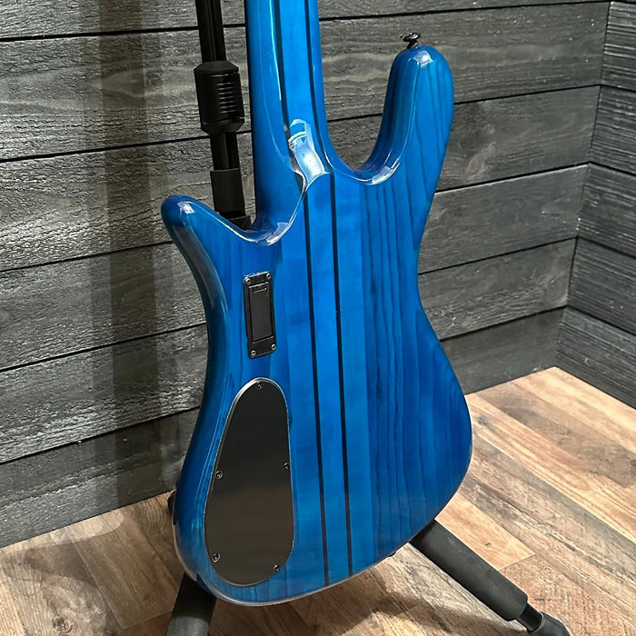 Spector NS Dimension 5 String Multi Scale Electric Bass Guitar - Black & Blue