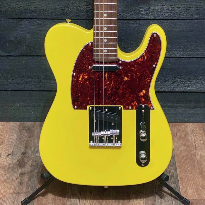 Nashville Guitar Works Custom Nitrocellulose T-Style Yellow Electric Guitar w/ Gig bag